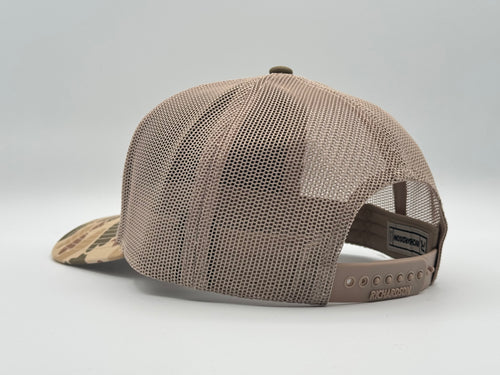 Circle Script Trucker-Duck Camo